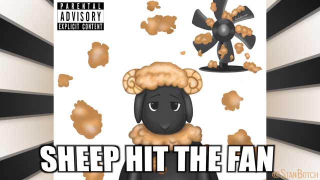 Sheep meme: Your Sheep Hit the Fan Album Cover